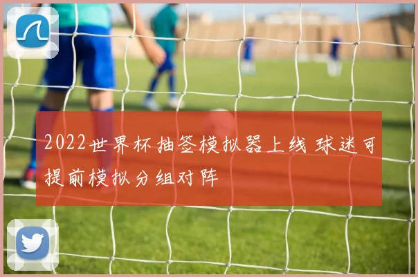 2022世界杯抽签模拟器上线 球迷可提前模拟分组对阵